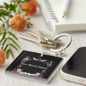 Custom Band Merch Rockabilly Rock & Roll Music Key Sleutelhanger (Voorkant Rechts)