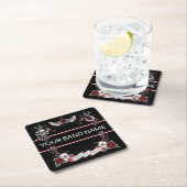 Custom Band Merch Rockabilly Tattoo Rock Music Kartonnen Onderzetters (Insitu)