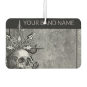 Custom Band Merch Rocker Skull Rock & Roll Music A Luchtverfrisser (Achterkant)