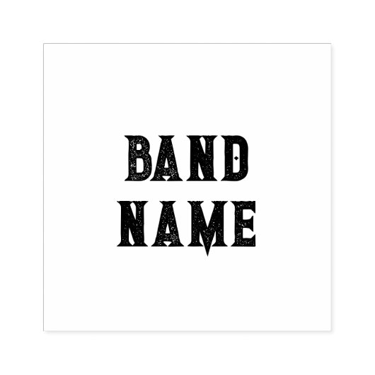 Custom Band Merch Rubberstempel (Afrduk)