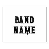Custom Band Merch Rubberstempel (Afrduk)