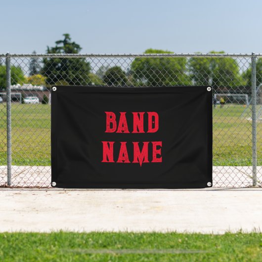 Custom Band Merch Spandoek (Insitu)