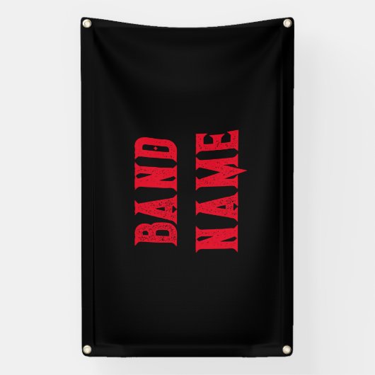 Custom Band Merch Spandoek (Verticaal)