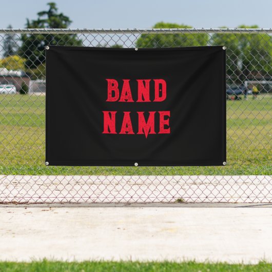 Custom Band Merch Spandoek (Insitu)