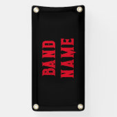 Custom Band Merch Spandoek (Verticaal)