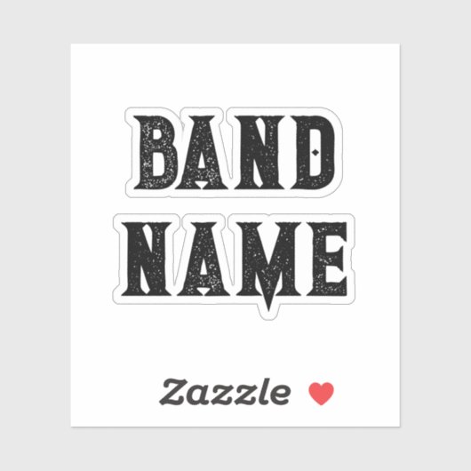 Custom Band Merch Sticker (Vel)
