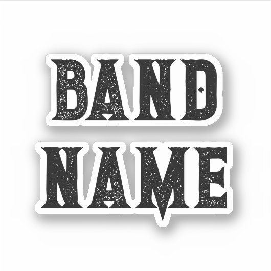 Custom Band Merch Sticker (Voorkant)