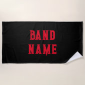 Custom Band Merch Strandlaken (Voorkant)