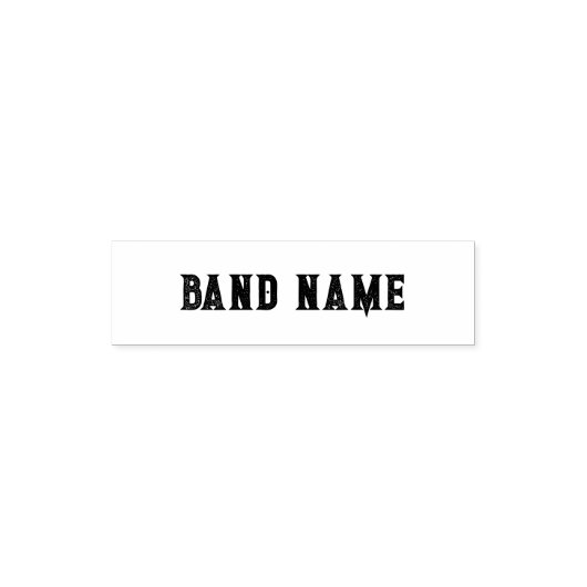 Custom Band Merch Zelfinktende Stempel (Design)