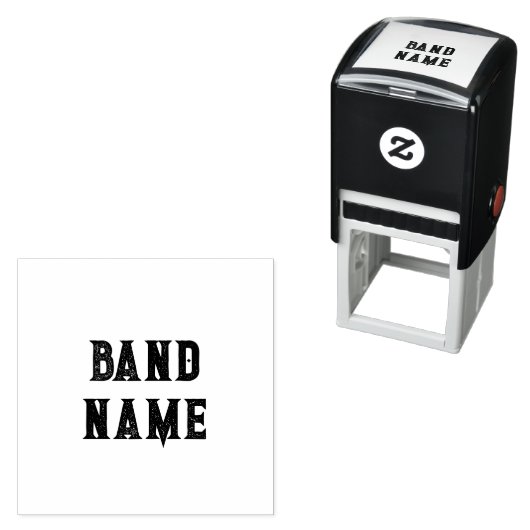 Custom Band Merch Zelfinktende Stempel (In situ)