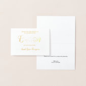 Custom Baptism Baby meisje Dank u Folie Kaarten (Display)