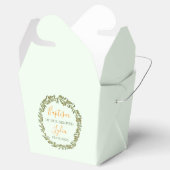 Custom Baptism Favor Box with Olive Wreath  Bedankdoosjes (Geopend)