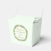Custom Baptism Favor Box with Olive Wreath  Bedankdoosjes (Voorkant Zijde)