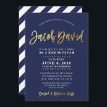 CUSTOM Bar Mitswa moderne marine   gouden naam JAC Kaart<br><div class="desc">*** OPMERKING - HET GLANZENDE GOUDEN FOLIE EFFECT IS EEN BEDRUKT AFBEELDING *** - - - - - - - - - - - - - - - - - - - - - - - - - - - - - - - NEEM CONTACT MET MIJ OP voor aangepaste...</div>