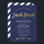 CUSTOM Bar Mitswa moderne marine   gouden naam JAC Kaart<br><div class="desc">*** OPMERKING - HET GLANZENDE GOUDEN FOLIE EFFECT IS EEN BEDRUKT AFBEELDING *** - - - - - - - - - - - - - - - - - - - - - - - - - - - - - - - NEEM CONTACT MET MIJ OP voor aangepaste...</div>