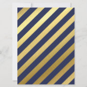 CUSTOM Bar Mitswa Uitnodigen voor Murray Navy + go Kaart (Achterkant)