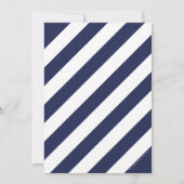 CUSTOM Bar Mitswa Uitnodigen voor Tommy Navy + gou Kaart (Achterkant)