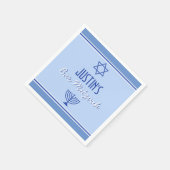 Custom Bar Mitvah party napkins Servet (Hoek)