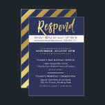 CUSTOM Bar Mitzvah feest Tommy marine   goud Kaart<br><div class="desc">*** OPMERKING - HET GLANZENDE GOUDEN FOLIE EFFECT IS EEN BEDRUKT AFBEELDING *** - - - - - - - - - - - - - - - - - - - - - - - - - - - - - - - NEEM CONTACT MET MIJ OP voor aangepaste...</div>