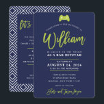 CUSTOM Bar Mitzvah limoen WILLIAM Kaart<br><div class="desc">*** OPMERKING - DE LIME GROENE TYPE-lettertype IS EEN GEDRUKT AFBEELDING *** - - - - - - - - - - - - - - - - - - - - - CONTACT MET ME voor aangepaste "scriptletters" Licht het ontwerp, maar zou graag enkele wijzigingen zien - een ander...</div>