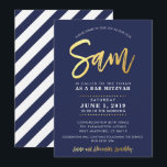 CUSTOM Bar Mitzvah moderne marine   gouden naam SA Kaart<br><div class="desc">*** OPMERKING - HET GLANZENDE GOUDEN FOLIE EFFECT IS EEN BEDRUKT AFBEELDING *** - - - - - - - - - - - - - - - - - - - - - - - - - - - - - - - NEEM CONTACT MET MIJ OP voor aangepaste...</div>