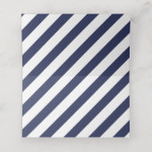 CUSTOM Bar Mitzvah moderne marine + gouden naam SA Plaatskaartje (Binnenkant ongevouwen)