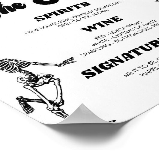 Custom Bar Sign Poster (Hoek)