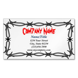 Custom Barbed Wire Magnetic Visitekaartje Magneet