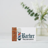 Custom Barber Shop Pole Visitekaartje (Staand voorkant)