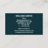 Custom Barber Shop Pole Visitekaartje (Achterkant)