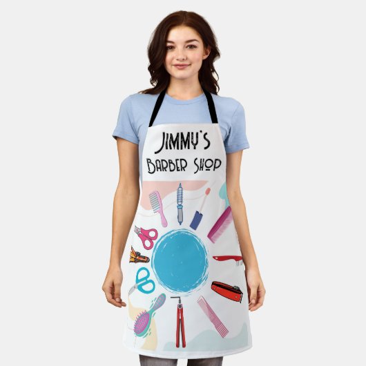 Custom Barber Shop Schort (Gedragen)