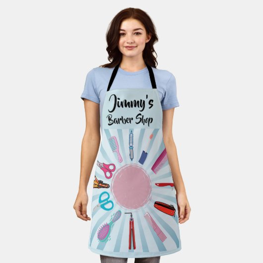 Custom Barber Shop Schort (Gedragen)