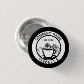 Custom Barista Personeel Name Button (Voorkant /achterkant)