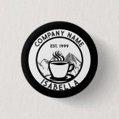 Custom Barista Personeel Name Button (Voorkant)