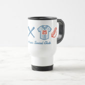 Custom Baseball Mom Schattige Softbal Mama Reisbeker (Voorkant rechts)