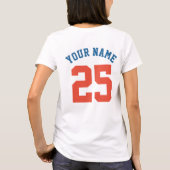 Custom Baseball Mom Schattige Softbal Mama T-shirt (Achterkant)