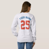Custom Baseball Mom Schattige Softbal Mama Trui (Achterkant volledig)