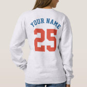 Custom Baseball Mom Schattige Softbal Mama Trui (Achterkant)