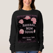 Custom Baseball Mom Squad, teamnummer en naam Trui (Voorkant)