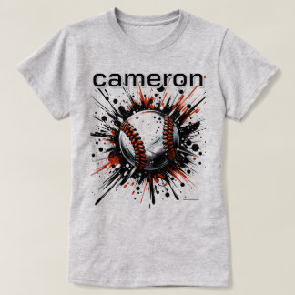 Custom Baseball Mom Tee - Baseball Graphic Tee T-shirt