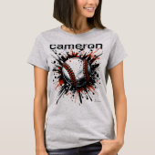 Custom Baseball Mom Tee - Baseball Graphic Tee T-shirt (Voorkant)