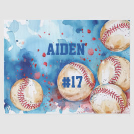 Custom Baseball Theme Party Tissuepapier
