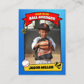 Custom Baseball Trading Kaart, Comic Baseball Kaar Contactkaartje (Voorkant)