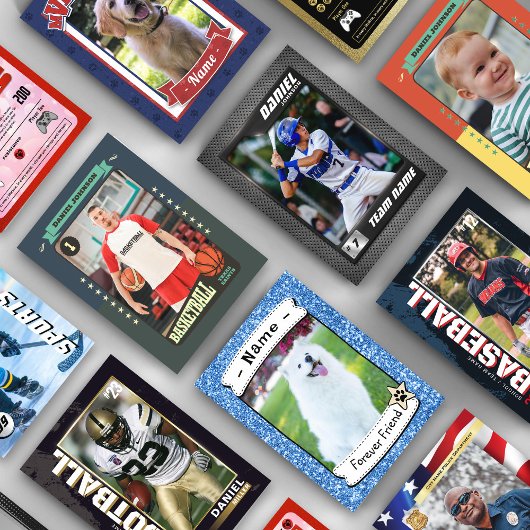 Custom Baseball Trading Kaart, Comic Baseball Kaar Contactkaartje