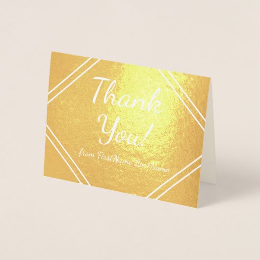 Custom & Basic "Bedankt!" Kaart (Voorkant)