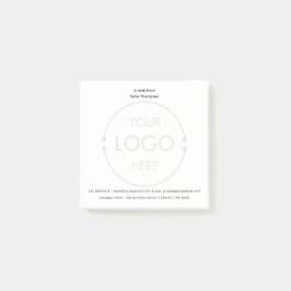 Custom Basic Business Logo Achtergrond en naam Post-it® Notes