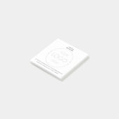 Custom Basic Business Logo Achtergrond en naam Post-it® Notes (Schuin)