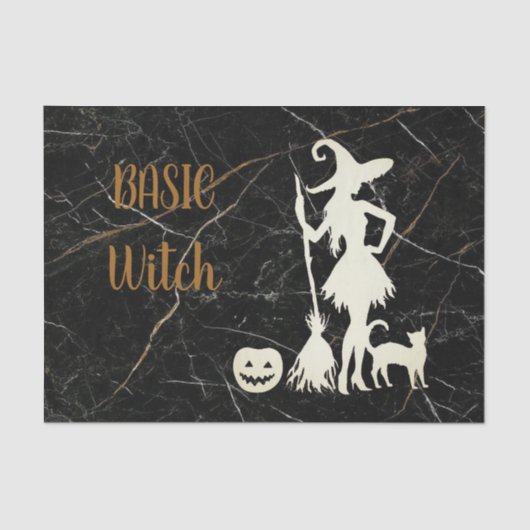 Custom BASIC WITCH Cat Funny Cool Esthetic Schatti Tissuepapier (Voorkant)