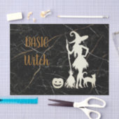 Custom BASIC WITCH Cat Funny Cool Esthetic Schatti Tissuepapier (Craft)