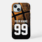 Custom basketbal jersey nummer budget vriendelijk iPhone 15 case (Achterkant)